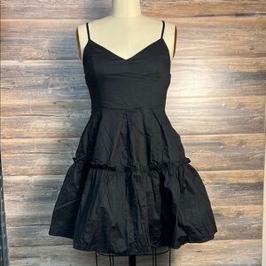 Hunter & Brown x Forever 21 Black Spaghetti Strap Sun Dress NWT